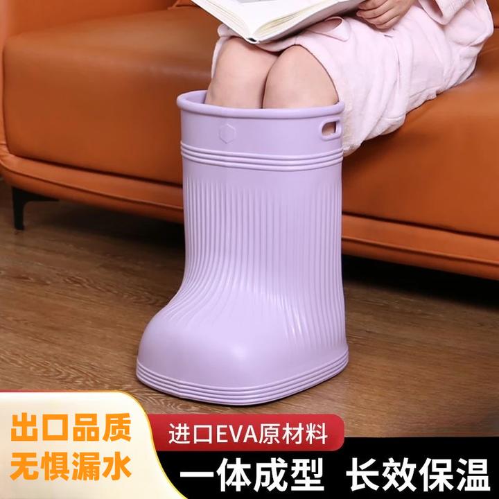 荞芬EVA按摩泡脚桶过小腿家用过膝泡脚桶靴恒温高深桶省水足浴盆