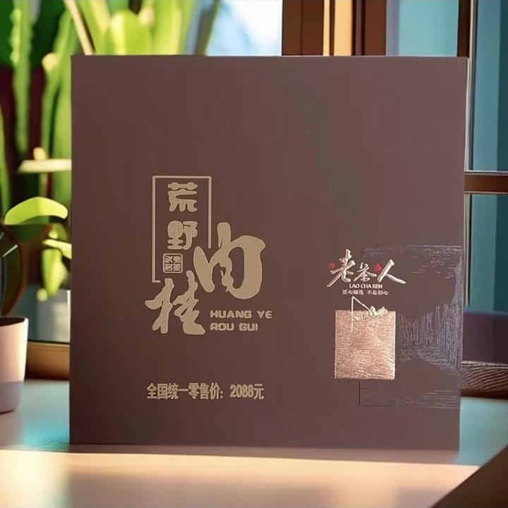 【老茶人】过节礼品武夷正岩肉桂礼盒装独立小泡袋送礼袋岩茶肉桂