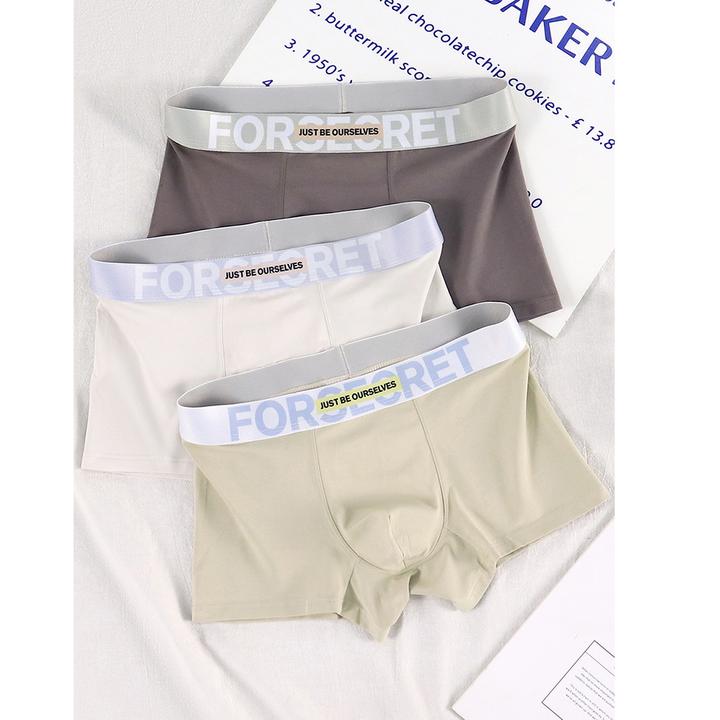 贾鲁萨加高端时尚冬季男士纯色棉质运动大码不卡档中腰平角内裤