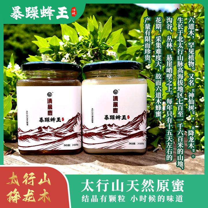 【太行山六道木蜂蜜】（三斤装）天然蜂蜜六道木蜂蜜水降龙木蜂蜜直播