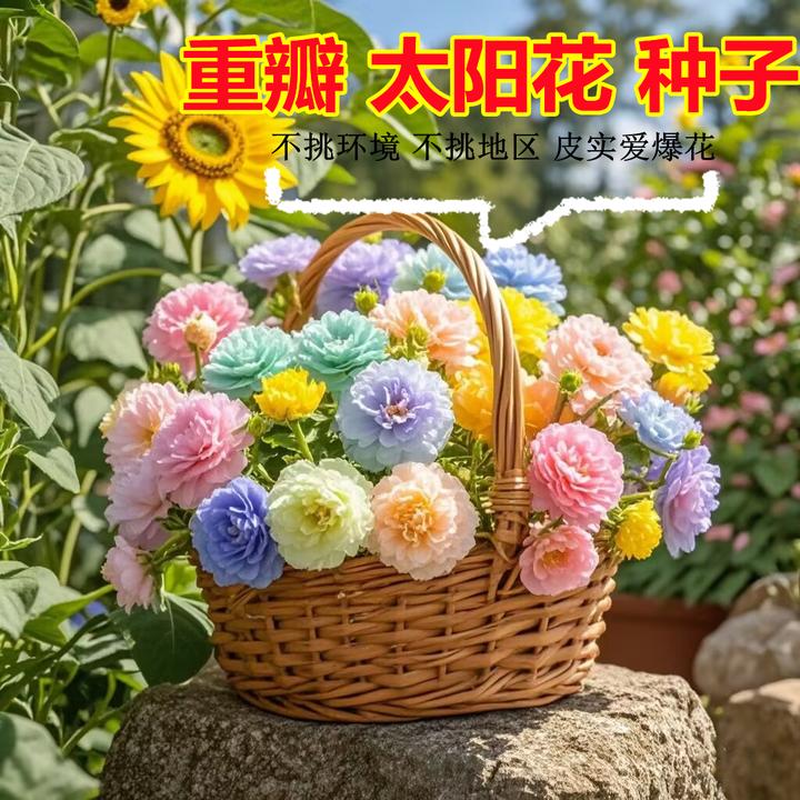 【重瓣太阳花种子】四季开花易活室内外阳台庭院花园花籽