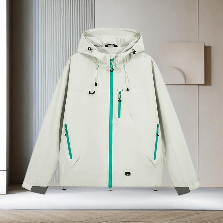 冲锋衣男款户外登山服外套秋季男士连帽防风夹克运动休闲防水潮流