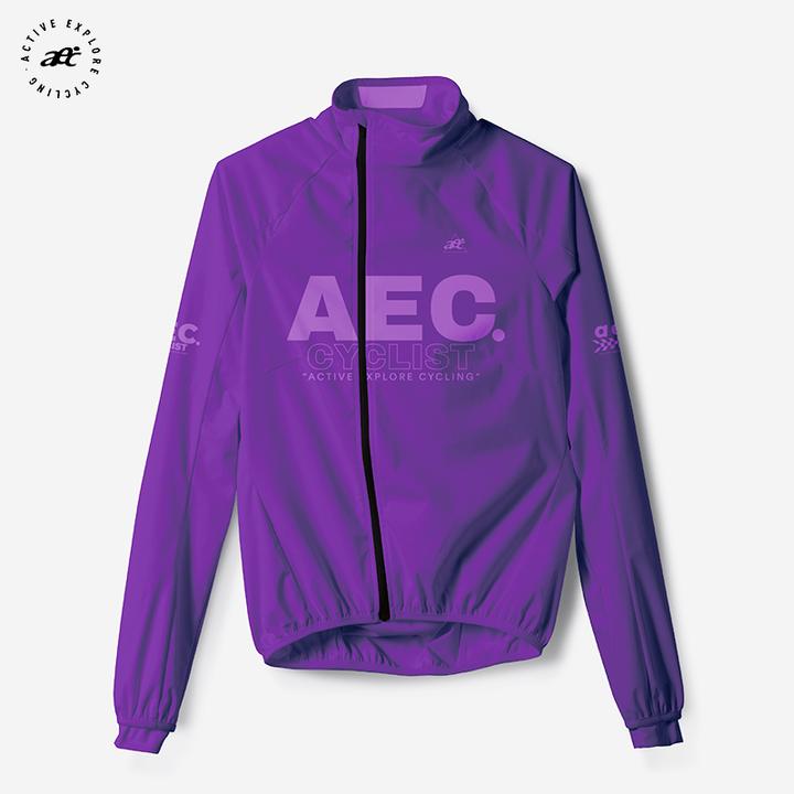 aec骑行服风衣秋冬防风长袖男款上衣公路自行车外套山地抗寒炫骑