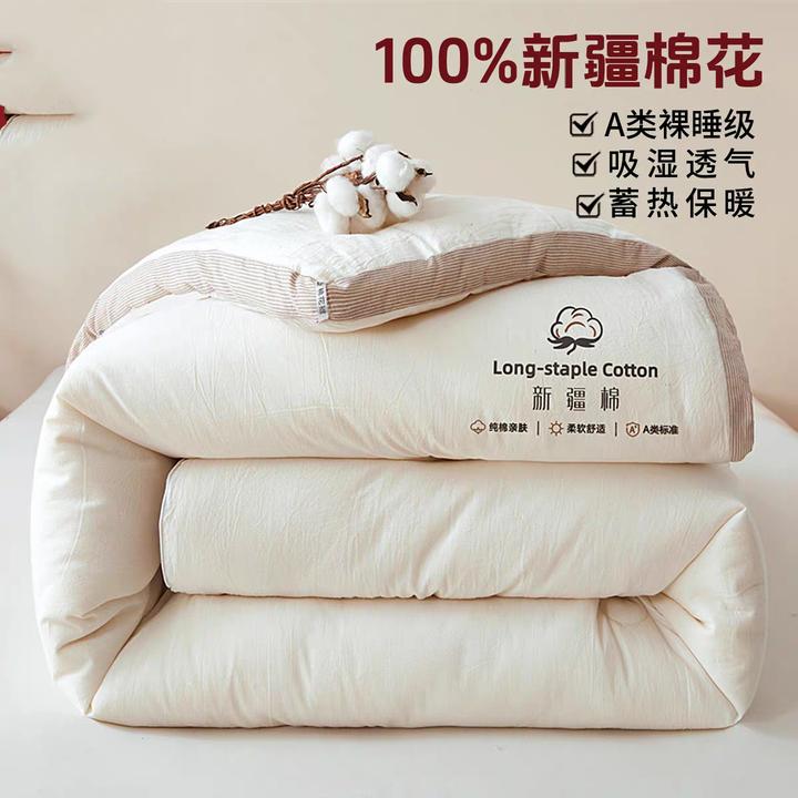 正宗纯棉花被子新疆棉被秋冬被冬季加厚保暖冬天被芯褥子四季通用