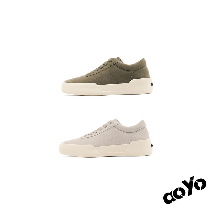 aoyo极简穿搭厚底增高板鞋男 防滑耐磨低帮潮流休闲鞋