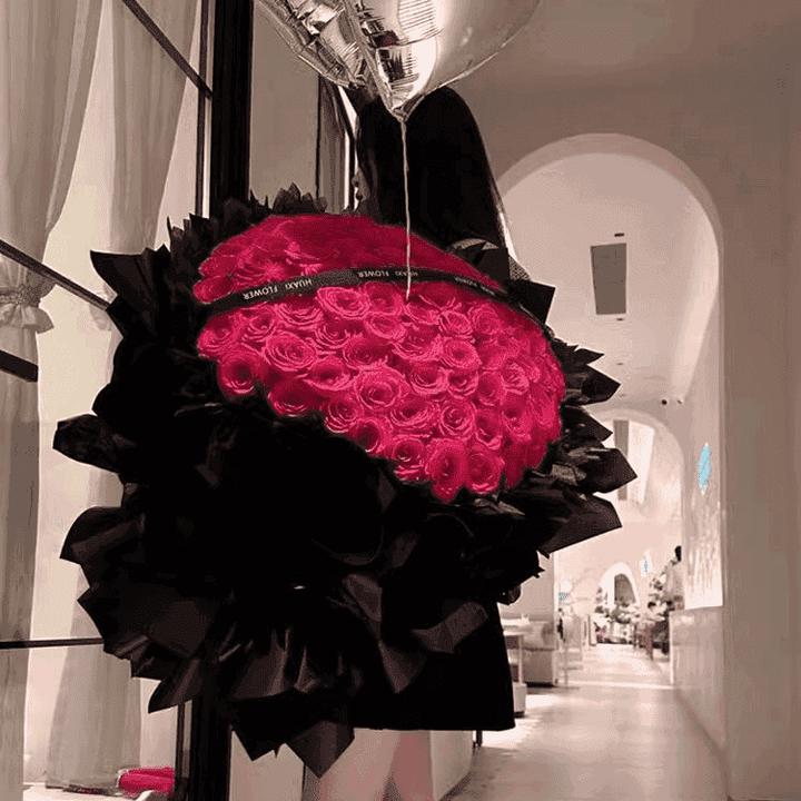 全国真花/199/99朵玫瑰花束订婚生日表白礼物送达鲜花配送