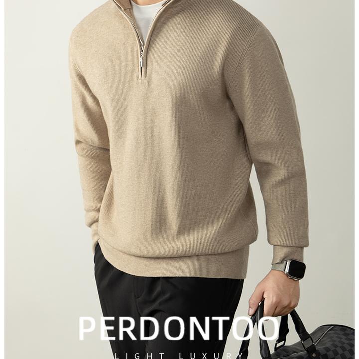 GL专柜正品 LP同款老钱简约绵羊毛半高领长袖针织套衫秋冬