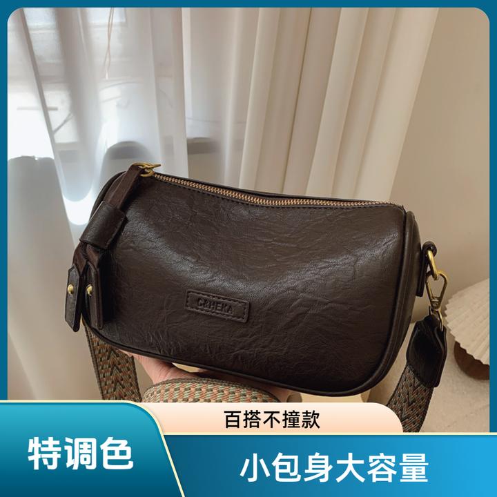 ins斜挎包美拉德复古包包女2025春季新款爆款时尚百搭单肩斜挎包