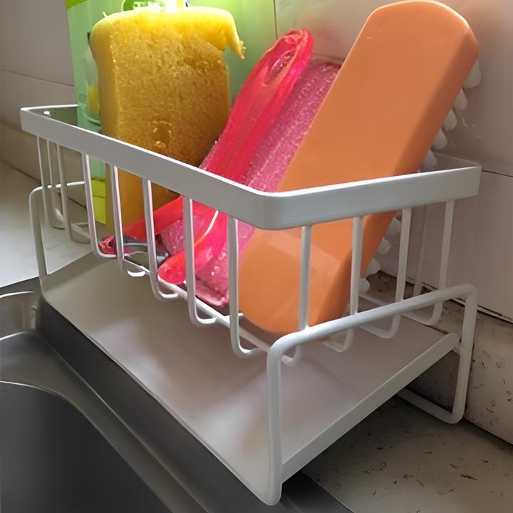 厨房置物架子抹布沥水架水槽边沥水篮洗碗槽台面收纳洗碗池多功能