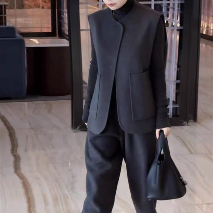 秋冬新款时尚显瘦气质网红高档套装女洋气百搭宽松大码三件套