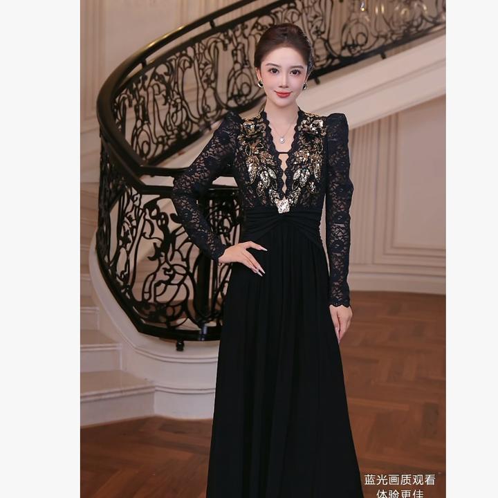 【芙娜妮】2025秋冬季时尚套装女款爆款轻奢洋气百搭连衣裙F2531216