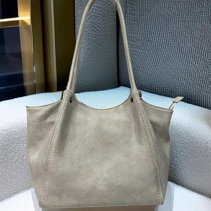 【正品保罗FG008】脖子包复古斜挎包头层牛皮单肩包大容量托特女包