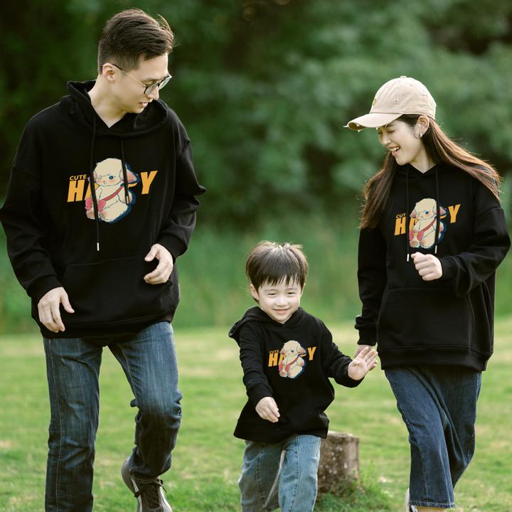 2025拜新年高级感卫衣班服亲子外套儿童装春秋冬季一家三四口母子