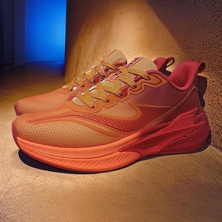 苹果四季专业跑步新款男鞋红色竞速减震回弹运动鞋透气训练慢跑鞋