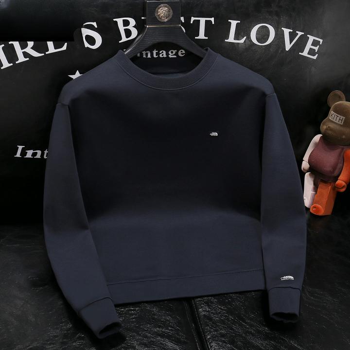 基密雷昂轻奢潮流欧货春秋款男士卫衣圆领长袖T恤休闲印花打底衫