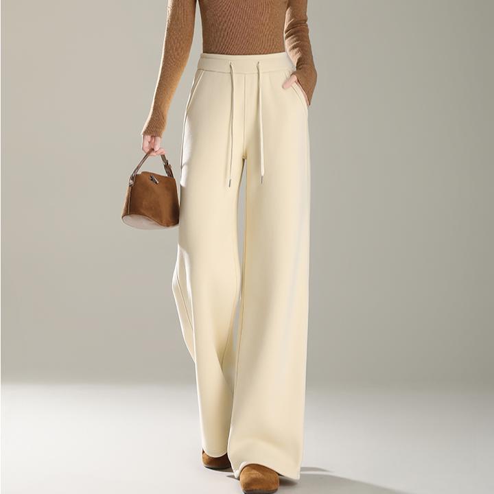 “暖宝宝“~360无缝包边！六片裁剪~羊毛蚕丝窄版直筒裤！XX1275