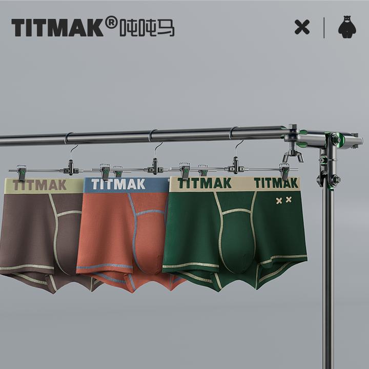 吨吨马男士四角纯棉短裤抗抑菌薄款透气平角中腰男生内裤806