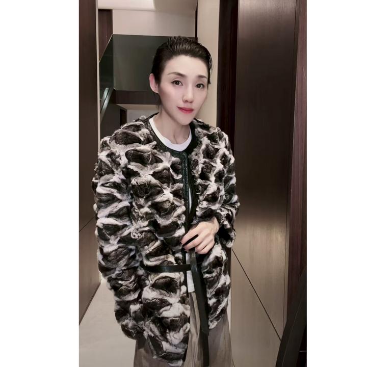 青子蓝 2x 龙龙某猫猫 外套马甲围巾 皮草  WT1121