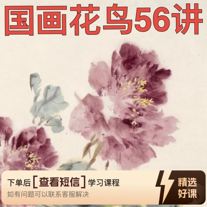 赵素芳国画花鸟课程56讲（留意短信解锁课程）