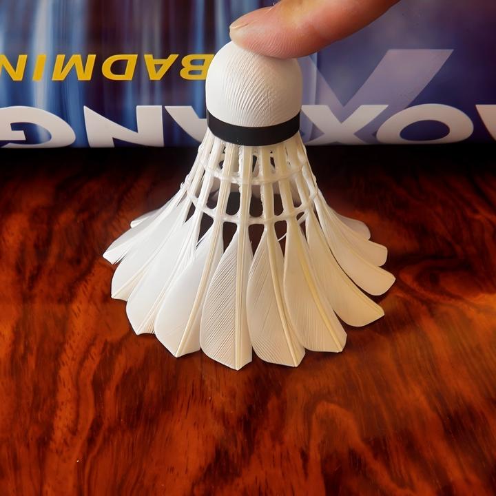 GY300鸭毛羽毛球耐打单边训练球馆学生训练用球当12只装源头工厂