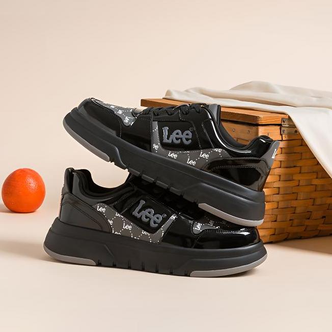 Lee2025男士厚底板鞋休闲鞋潮流百搭男鞋舒适真皮潮流低帮