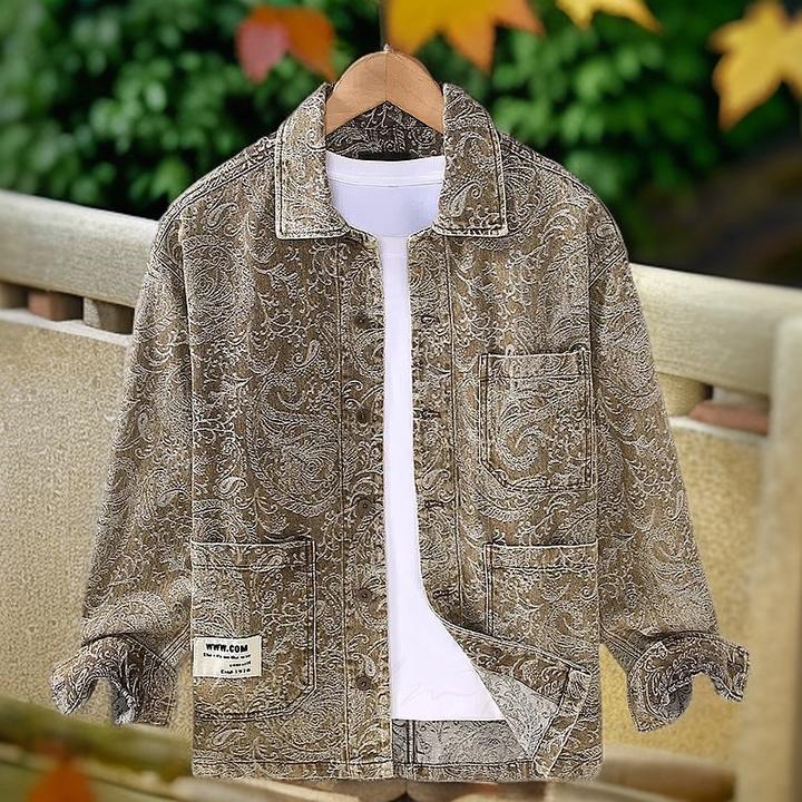 新款飞行夹克复古文艺男士休闲外套重工艺洗水男上衣痞帅外套夹克