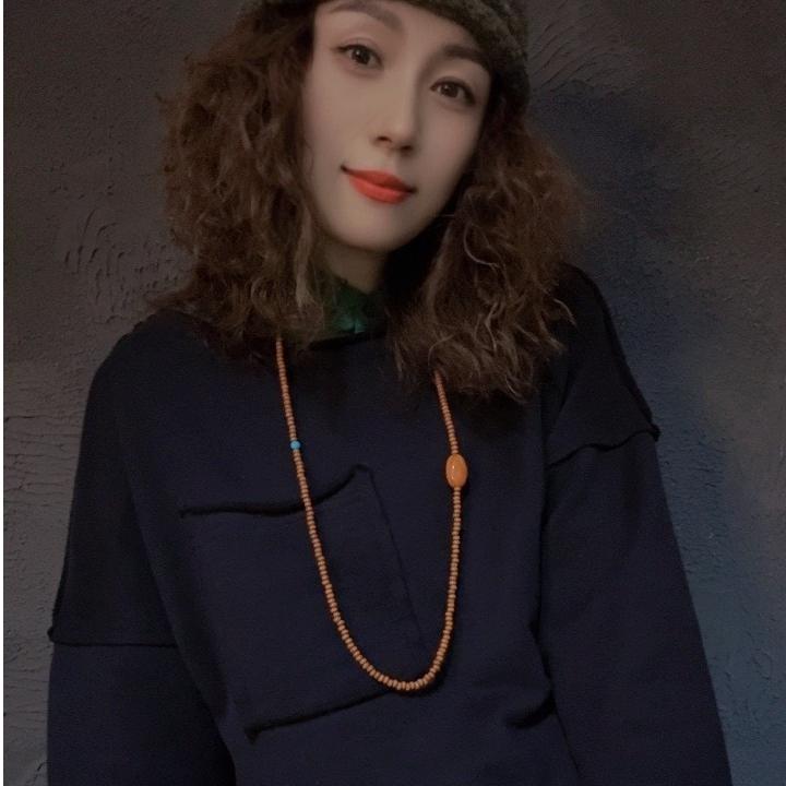 原创黑色摇粒绒休闲上衣（定制款）