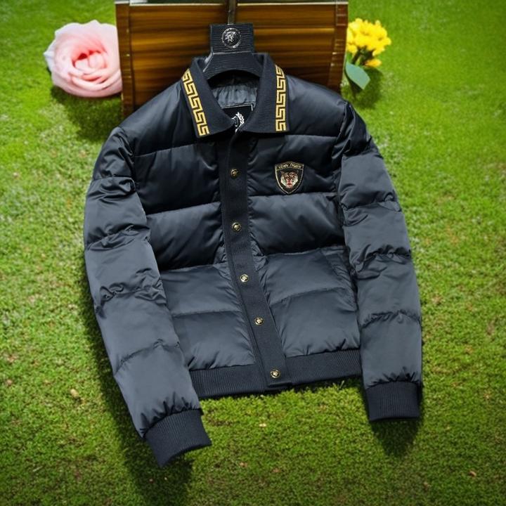 维斯克纳刺绣棒球领男士夹克羽绒服冬季新款痞帅保暖白鸭绒外套潮