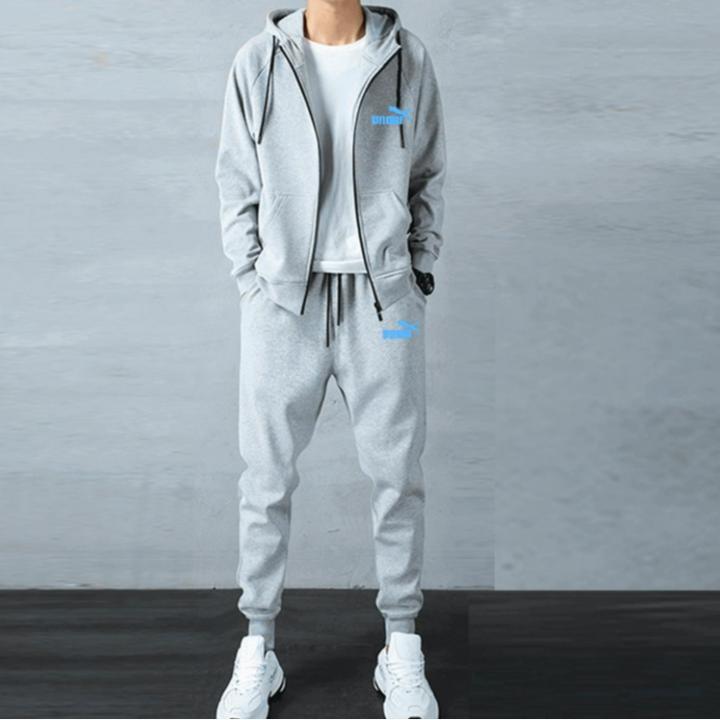 秋冬季潮牌休闲大码卫衣套装男韩版潮流连帽卫衣卫裤运动服两件套