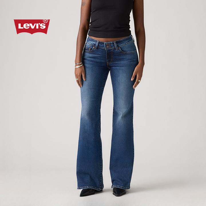 Levi's李维斯25年秋冬新款女士SUPERLOW FLARE修身喇叭休闲牛仔裤