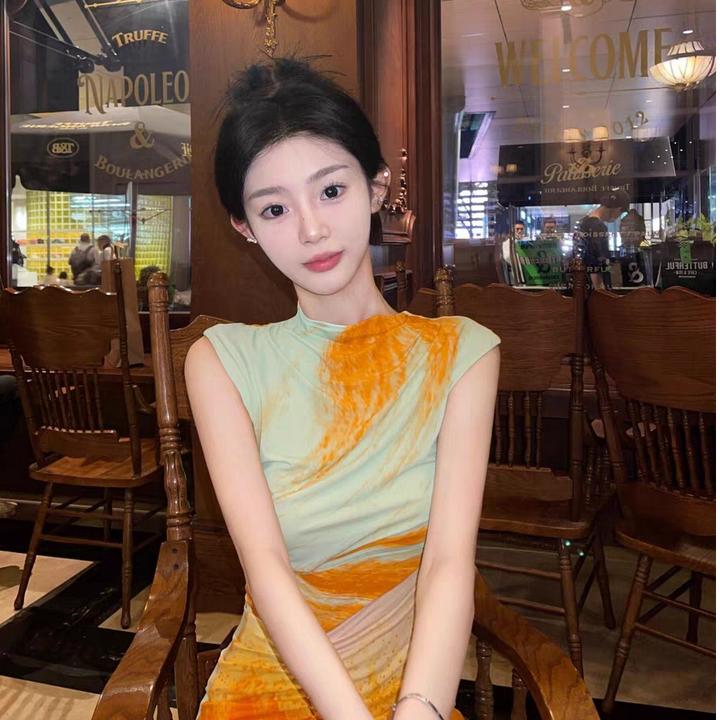 连衣裙女2025夏新款高级感名媛气质辣妹性感修身显瘦法式绝美长裙