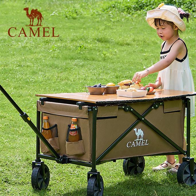 Camel露营车户外折叠轻便野营儿童输液小推车拖车野餐营地车摆摊