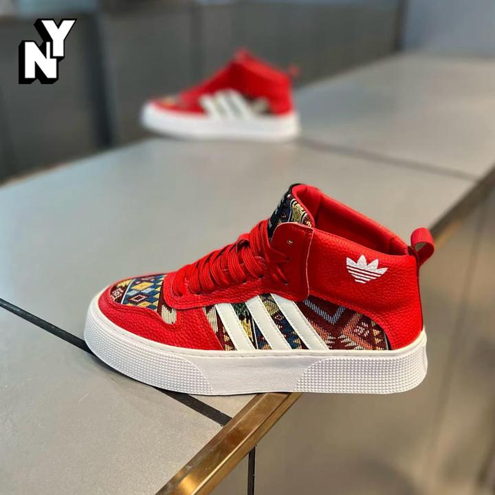 NY高帮刺绣三道杠板鞋男士冬季新款时尚经典百搭运动软底休闲男鞋