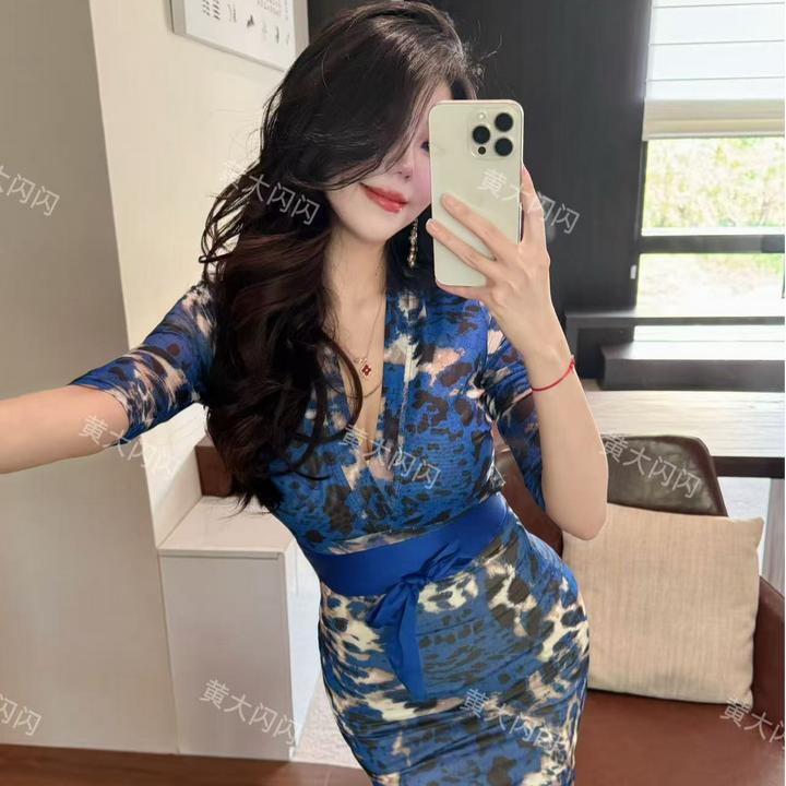 【HDSS】(海豹小姐)随拍气质修身性感显瘦网纱连衣裙SSF2601