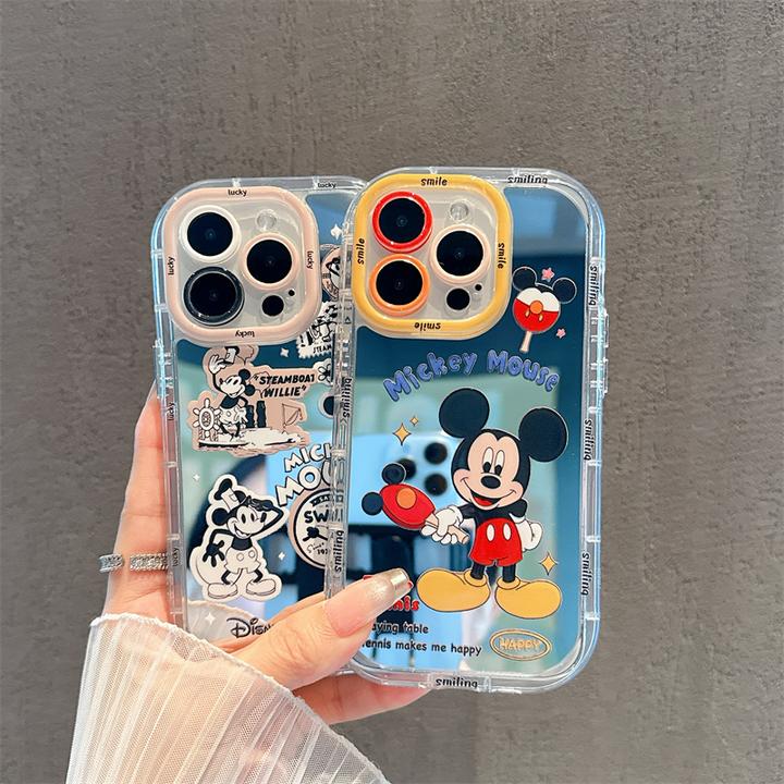镜面米奇适用苹果15手机壳（华为oppo小米vivo）iphone13/14pro防摔