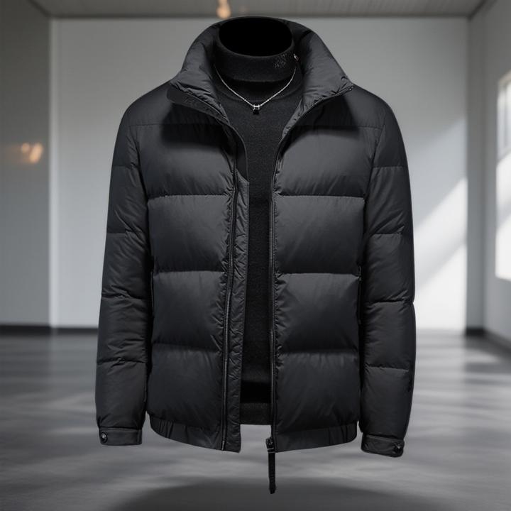 诺顿雷斯冬季新款男90白鸭绒立领简约时尚羽绒服欧货休闲保暖外套