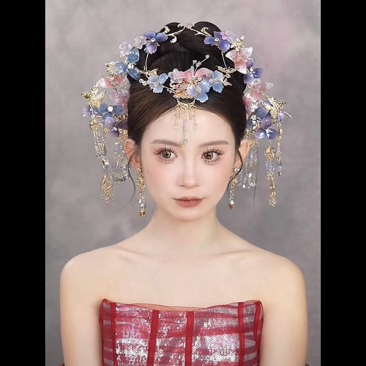 合金婚庆饰品 新款减龄中式百搭新娘秀禾服饰品爆款218