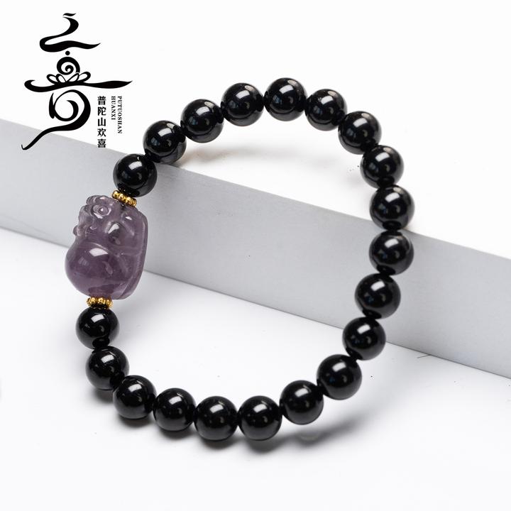 【普陀山欢喜】碧玺DIY单圈手串（发货多样性一件）K22053