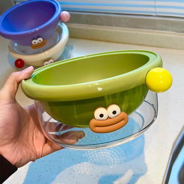 多巴胺沥水篮洗水果洗菜篮双层果盆食品级果盆厨房多功能果篮家用