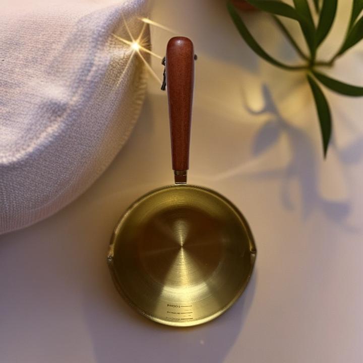 新疆包邮【带把柄金色奶锅】不掉色304不锈钢 好用 耐用 好看