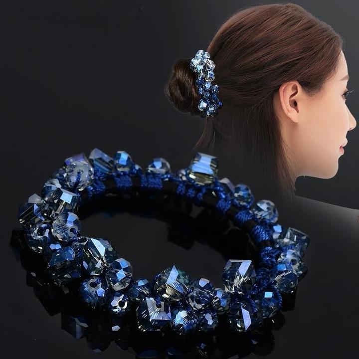 头绳发圈成人简约水晶扎头发皮筋加粗耐用马尾发绳头饰