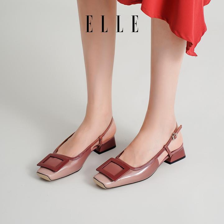 ELLE商场同款气质配裙子外穿凉鞋2025年夏季新款玛丽珍复古单鞋女