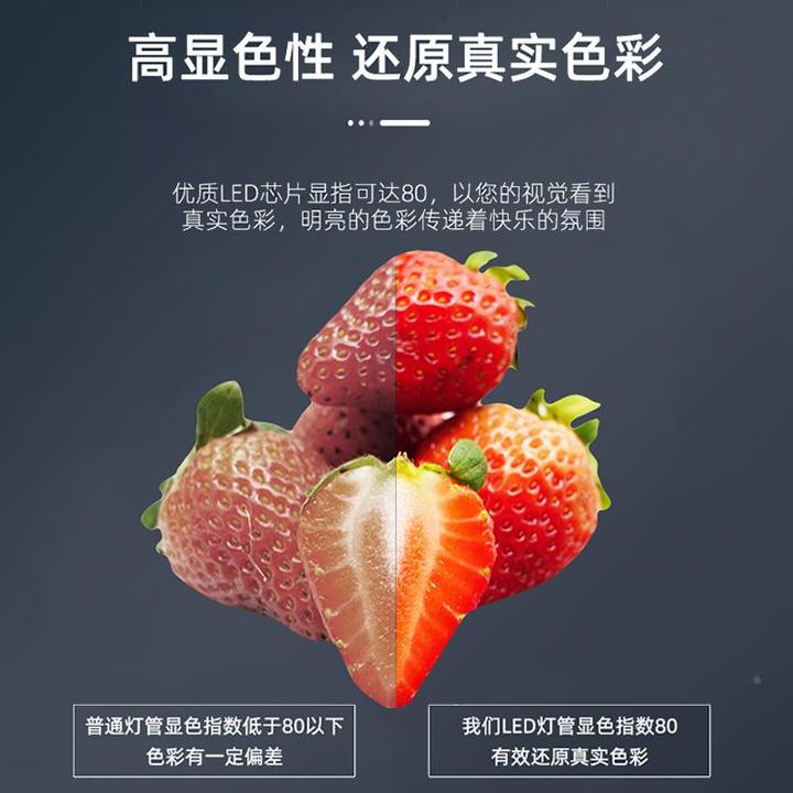 T8灯管支架全套双管灯架带罩0.9米超亮日光灯40W1.2米车间荧光灯