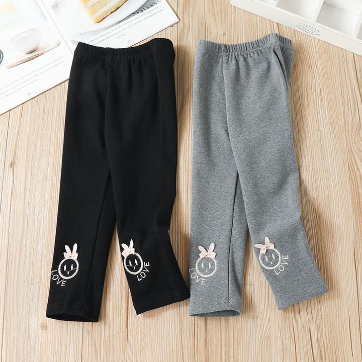 儿童女小童春秋新款打底裤宝宝外穿百搭裤子女孩紧身韩版洋气长裤