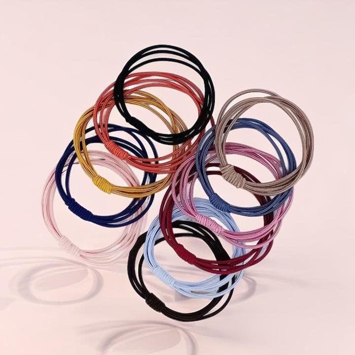 简约百搭皮筋少女发绳高弹力不伤发头绳甜美四合一可爱小清新韩版