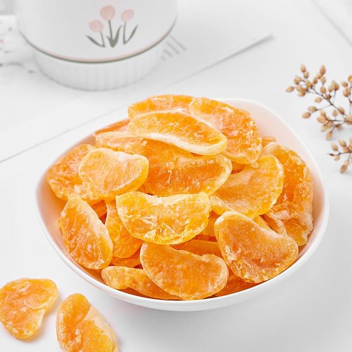 橘子干桔子干蜜桔果干金桔片g罐整瓣蜜橘果脯蜜饯休闲零食