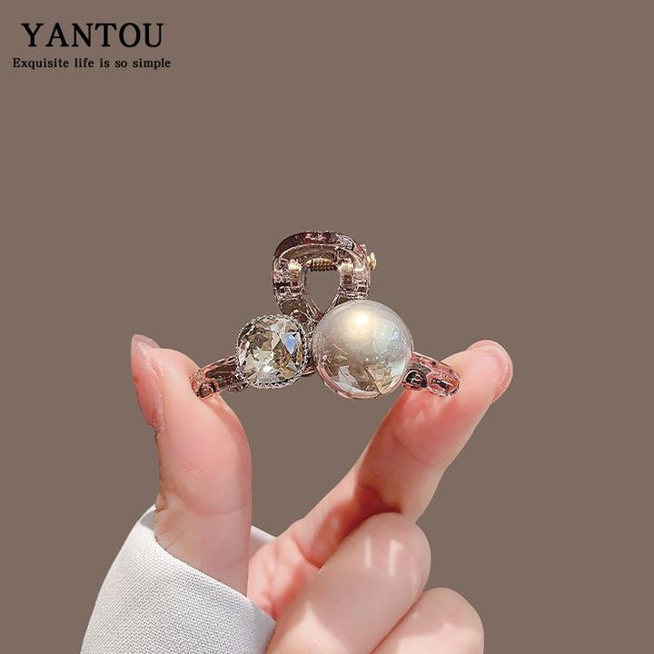 珍珠小号抓夹高级感刘海夹侧边夹公主头发卡夹子头饰2024新款发卡