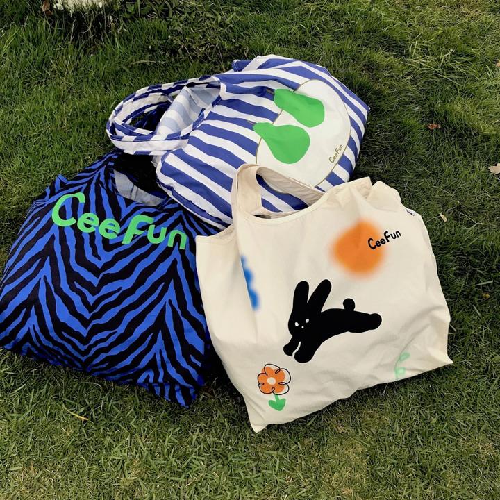 Ceefun喜翻环保购物袋单肩包健身包妈咪包可机洗不褪色旅行必备