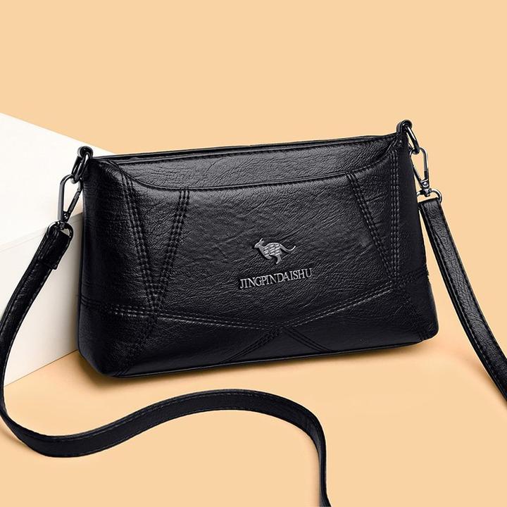 软皮小包包女中老年百搭单肩妈妈女款包中年女士包简约斜跨包