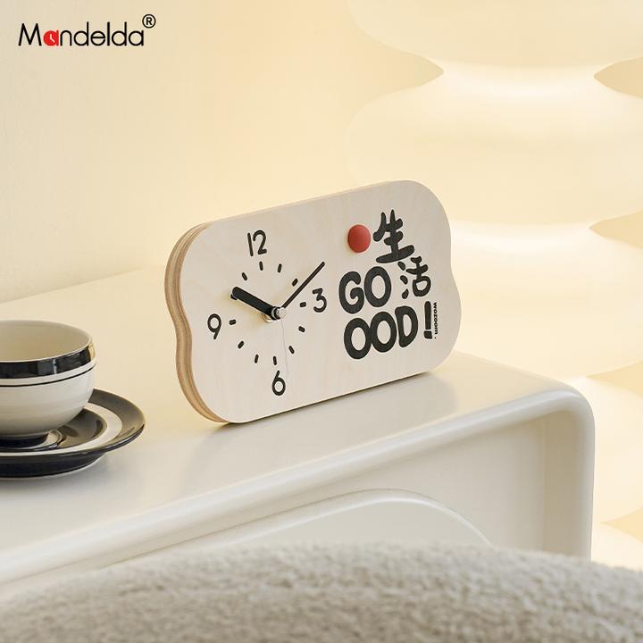 Mandelda客厅玄关装饰摆件家居饰品电视柜桌面创意钟表时钟送礼物